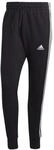 adidas Herren Essentials French Terry Tapered Cuff 3-Stripes Pants, Black /...