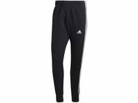 Adidas, Essentials French Terry Tapered Cuff 3-Stripes Joggers, Hose, Schwarz-Weiss,