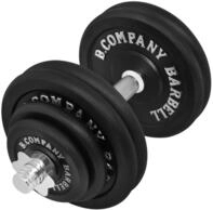 Guss Kurzhantel-Set 30Kg (1 x Kurzhantelstange 40cm, 2x1,25, 2x2,5 und 4x5Kg