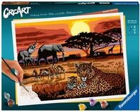 Ravensburger CreArt 23548 - Savannenlandschaft - Malen nach Zahlen Erwachsene, DIY