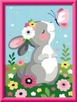 Ravensburger CreArt 20062 - Fr&uuml;hlingsgr&uuml;&szlig;e - Malen nach Zahlen Kaninchen f&uuml;r
