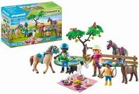 PLAYMOBIL Country 71239 Picknickausflug mit Pferden, Familienpicknick im...