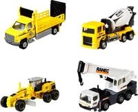 Matchbox HCC07 - Baumaschinen 4er-Pack, unterschiedliche Baustellenfahrzeuge,