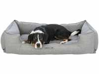 TRIXIE Hundebett Talis 120 × 80 cm in grau - elegantes Hundebett aus gemütlichem