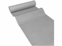 JUNOPAX 50m x 0,40m Papier Tischläufer Stahl-grau