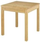Erst-Holz Kleiner Holztisch Kiefer 75 x 75 Massivholz Beine Glatt