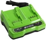 Greenworks Tools Doppelsteckplatz-Akku-Universalladeger&auml;t G24X2UC2 (Li-Ion 24...