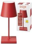 SIGOR Nuindie mini - Dimmbare kleine LED Akku-Tischlampe Indoor & Outdoor, H&ouml;he 25