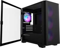 Montech Air 100 ARGB, Micro-ATX, geh&auml;rtetes Glas, Schwarz