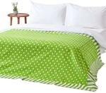 Homescapes Patchwork-Tagesdecke mit Sterne-Muster, gr&uuml;n, gemusterteter Bett&uuml;berwurf
