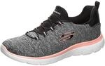 Skechers Damen Summits Quick Getaway Turnschuhe, Black Coral, 36 EU