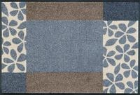 wash+dry Fu&szlig;matte, Florita grey 50x75 cm, innen und au&szlig;en, waschbar