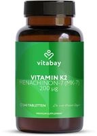 Vitabay Vitamin K2 MK-7 200 &micro;g &ndash; 240 vegane Tabletten &ndash; Knochen & Blutgerinnung