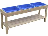 AXI Sand und Wassertisch aus Holz | Sandtisch/Matschtisch mit 3 Behältern &