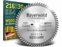 Bayerwald Werkzeuge HM Kreissägeblatt - 216 x 2.6/1.6 x 30 | Wechselzahn (54