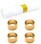 ECHTWERK Serviettenring-Set aus Edelstahl, Kreis-design, Serviettenhalter,