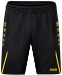 JAKO Herren Trainingsshorts Challenge, Schwarz/Citro, S
