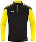 JAKO Herren Ziptop Performance, Schwarz/Soft Yellow, S