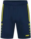 JAKO Kinder Trainingsshorts Allround, Marine/Neongelb, 164