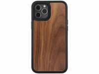 Woodcessories - Bumper Case kompatibel mit iPhone 12 Pro Max Hülle Holz Walnuss