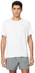 Nike DV9315-100 M NK DF UV Miler SS T-Shirt Herren White/Reflective SILV Gr&ouml;&szlig;e L