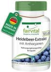 fairvital Heidelbeer-Extrakt mit Anthocyanen, 90 Kapseln, HOCHDOSIERT, 25%