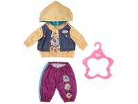 Zapf Creation 832615 BABY born Outfit mit Hoody 43cm - Puppenkleidung Set bestehend