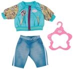 BABY Born 833599 Outfit mit Jacke 43cm - Puppenkleidung Set bestehend aus Blauer
