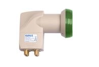 HUMAX Green Power Quad-LNB, 4 Teilnehmer, Satelliten universal LNB, Stromsparend,