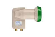HUMAX Green Power Twin-LNB, 2 Teilnehmer, Satelliten universal LNB, Stromsparend,