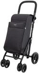 Carlett Einkaufstrolley mit 4 R&auml;dern, faltbar, 50 L erweiterbare Tasche + 10 L