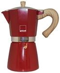 Gnali & Zani VEZ009/IND/RED Espressokocher, Aluminium, rot