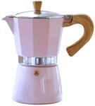 Gnali & Zani Venezia Espressokocher | Rosa | F&uuml;r 9 Tassen | Alle Herdarten...