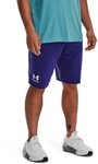 Under Armour Mens Shorts Men's Ua Rival Terry Shorts, Sonar Blue, 1361631-468, SM