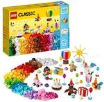 LEGO 11029 Classic Party Kreativ-Bauset Bausteine-Box, Familienspiele zum gemeinsamen