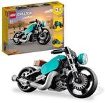 LEGO Creator 3in1 Oldtimer Motorrad Set, klassisches Motorrad-Spielzeug vom