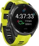 Garmin Forerunner 965 Quarz Smartwatch f&uuml;r Unisex, Schwarz/Gelb