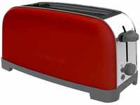 Taurus Vintage Single Red Toaster, 850 W, 6 Bräunungsstufen, ein extra langer