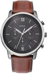 Fossil Neutra uhr f&uuml;r Herren, Chronographenwerk mit Edelstahl- oder Lederarmband,