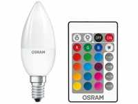 OSRAM Retrofit RGBW Lampen mit Fernbedienung LED Leuchtmittel, Sockel: E14,