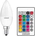 Osram Retrofit RGBW Lampen mit Fernbedienung LED Leuchtmittel, Sockel: E14,