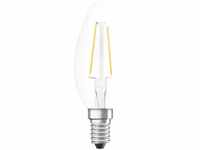Osram Filament LED Lampe mit E14 Sockel, Kerzenform, Warmweiss (2700 K), 2,50 W,