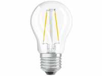 OSRAM Dimmbare Filament LED Lampe mit E27 Sockel, Warmweiss (2700K), Tropfenform,