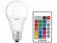 OSRAM STAR+ RGBW LED Lampe mit E27 Sockel, RGB-Farben per Fernbedienung änderbar,