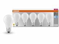 OSRAM LED BASE Classic A60, matte Filament LED-Lampen aus Glas für E27 Sockel,