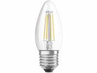 OSRAM Filament LED Lampe mit E27 Sockel, Kerzenform, Warmweiss (2700K), 4 W, Ersatz