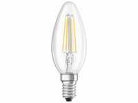Osram Filament LED Lampe mit E14 Sockel, Kerzenform, Warmweiss (2700 K), 4 W, Ersatz