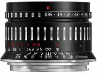 TTArtisan 35 mm F0.95 APS-C Große Blende Manueller Fokus spiegellose Kamera-Objektiv