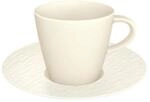 Villeroy & Boch Manufacture Rock Blanc Mokka- / Espressotasse mit Untertasse,...