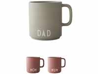 Design Letters Lieblings becher DAD | Kaffeebecher aus Porzellan mit Henkel 